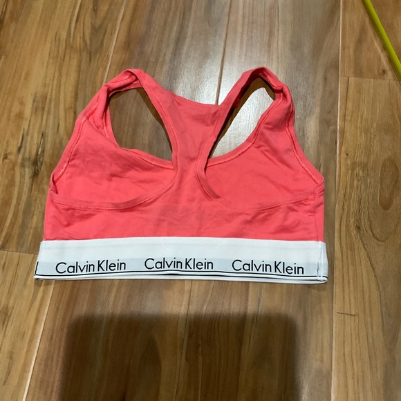 Calvin Klein Coral Racerback Bra - Picture 3 of 5